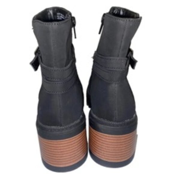 Bamboo Affirm Lug Sole Bootie Women's Boot Black Size 7 - Picture 3 of 7